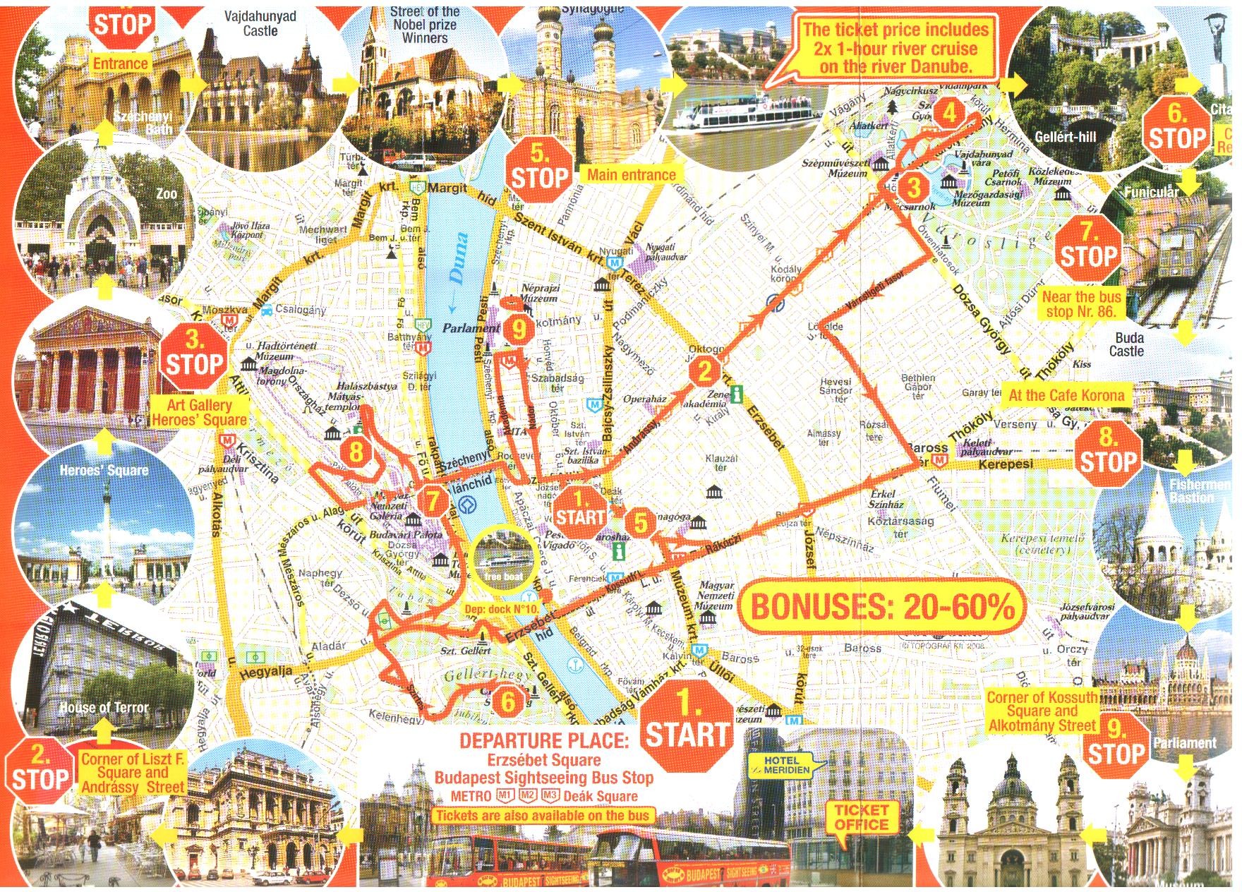 budapest nevezetességei térkép Magyarország idegenforgalmi régiói budapest nevezetességei térkép